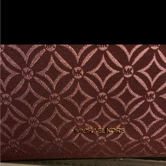 🔥NWT Michael Kors Mirella Medium Metallic Logo Jacquard Tote Bag🔥 - Picture 4 of 8